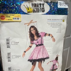Pink marionette Halloween costume